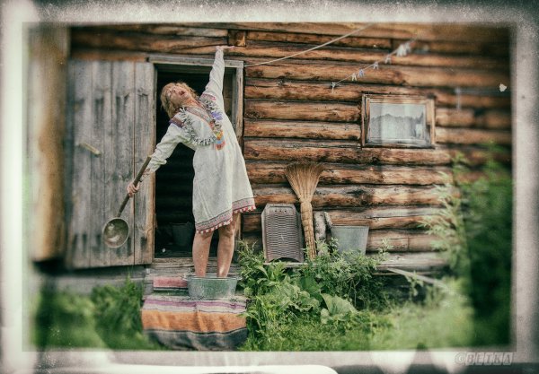 Фотосессия в деревенском доме