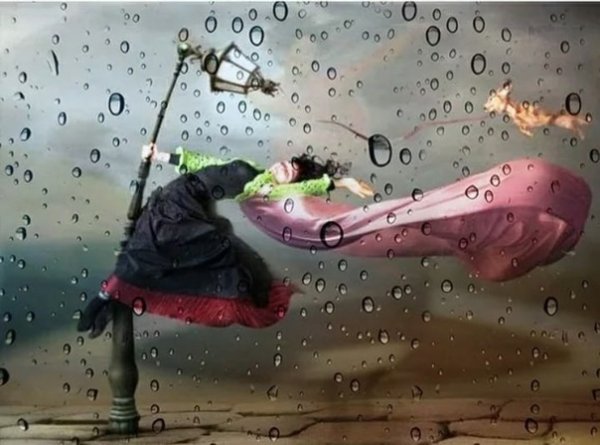 Открытка про дождь с юмором