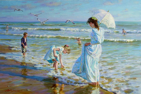 Художник Александр Аверин море