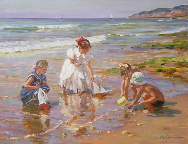 Художник Александр Аверин море