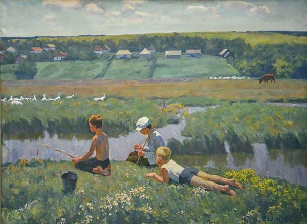 Природа в деревне летом