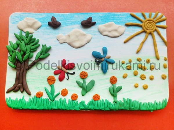 Лепка из пластилина на летнюю тему