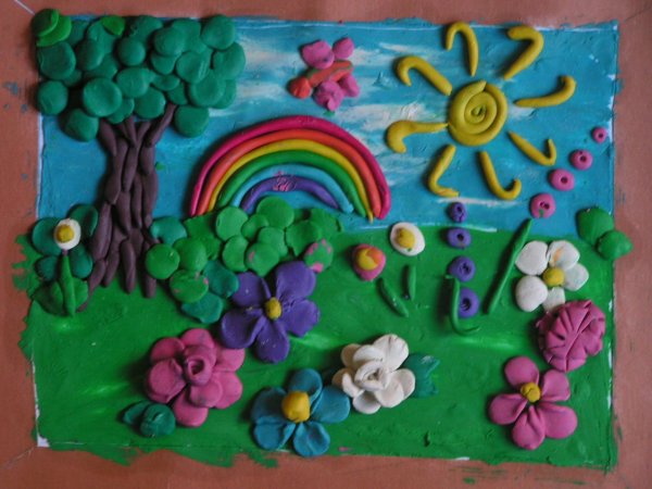 Поддлелка из пластилина