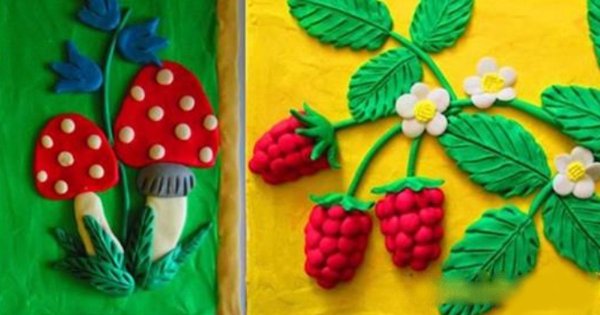 Работа с пластилином 2 класс