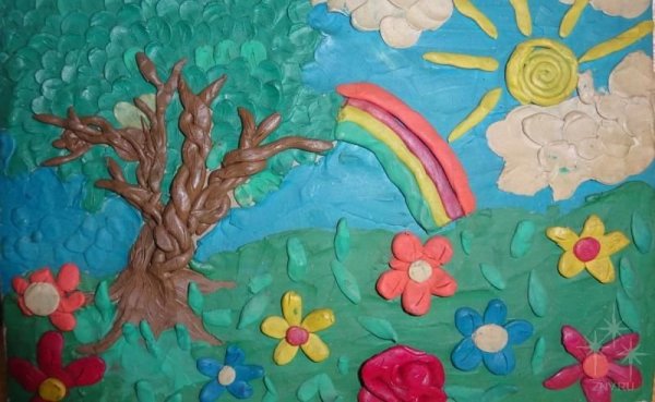 Пластилинография для детей