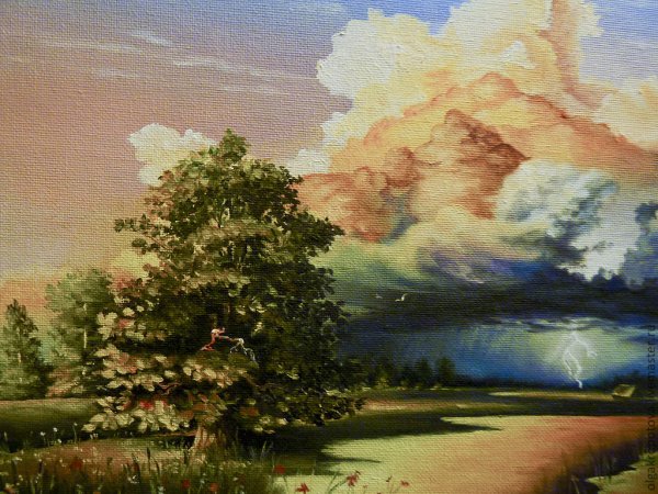 • «Летняя гроза» рисунки детей