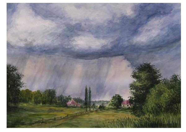 Рисование Весенняя гроза