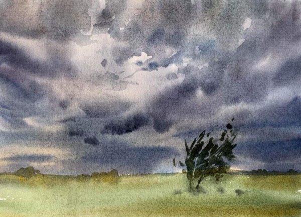 Весенняя гроза живопись