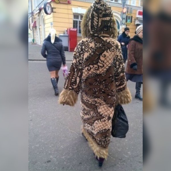 Шуба из ковра