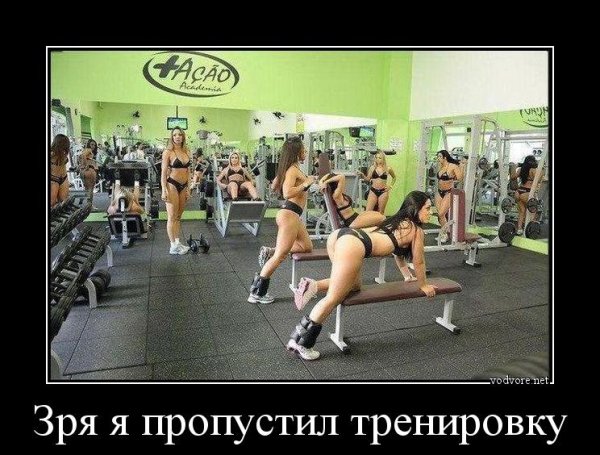 Демотиваторы про тренировки