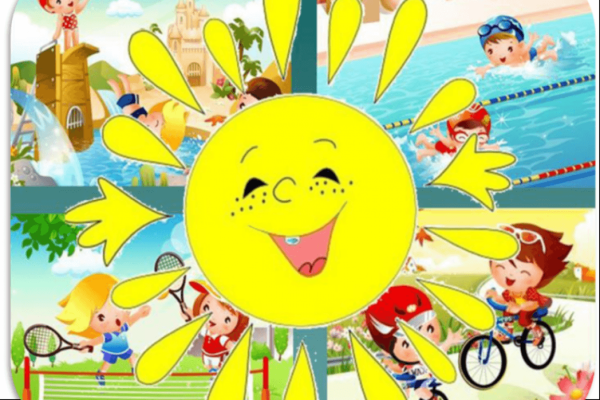 Лужайка с цветами для детей