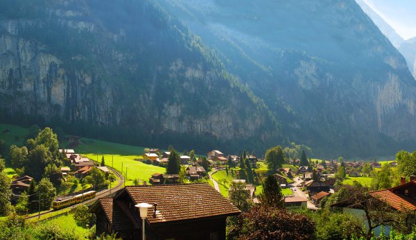 Швейцария Альпы озеро