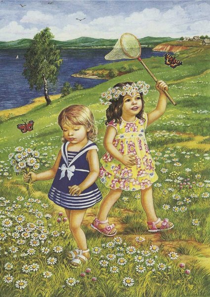 Красочное лето дети