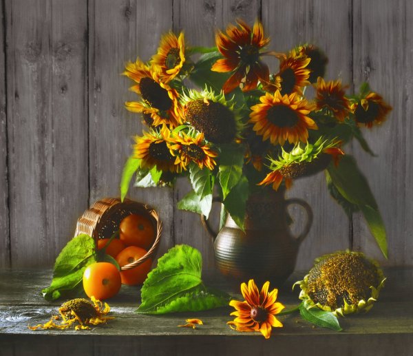 Ромашки с рябиной