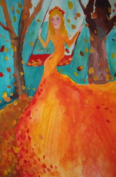 Нарисовать бабье лето