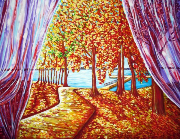 Бабье лето рисунки