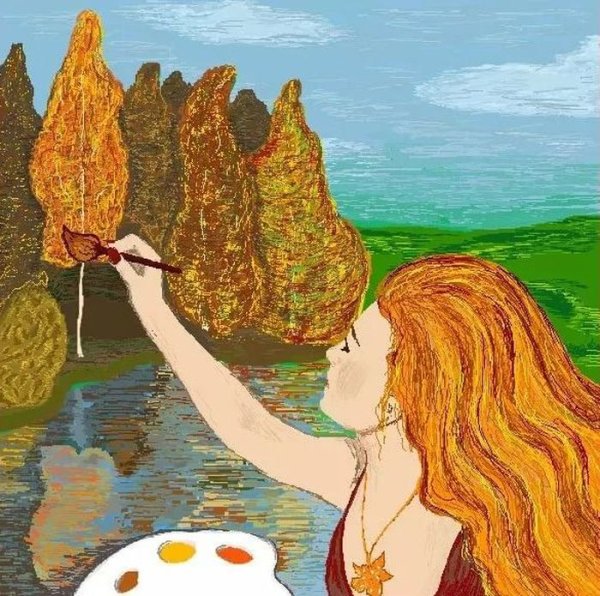 Художница осень