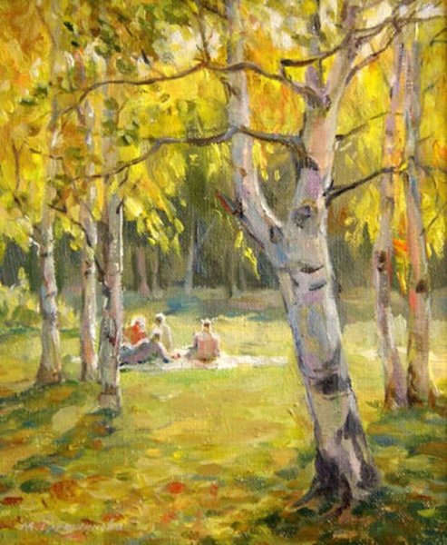 Художник Залешин Анатолий бабье лето