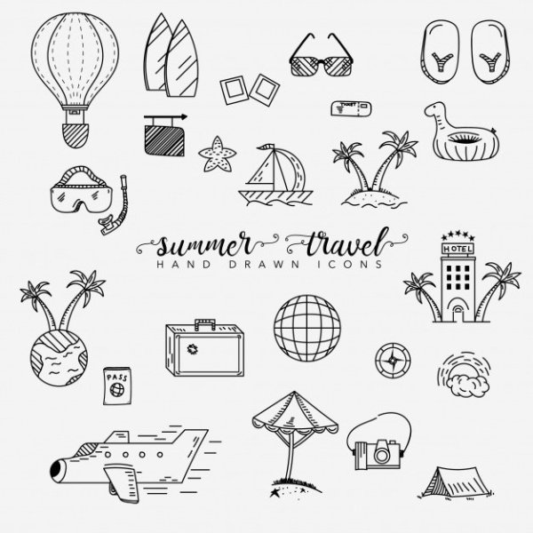 Летние рисунки легкие маленькие