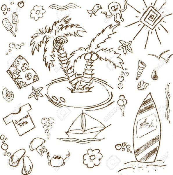 Маленькие рисуночки лето