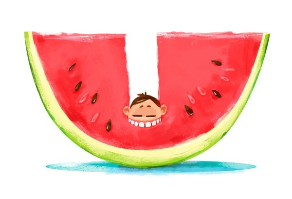 Арбуз для срисовки