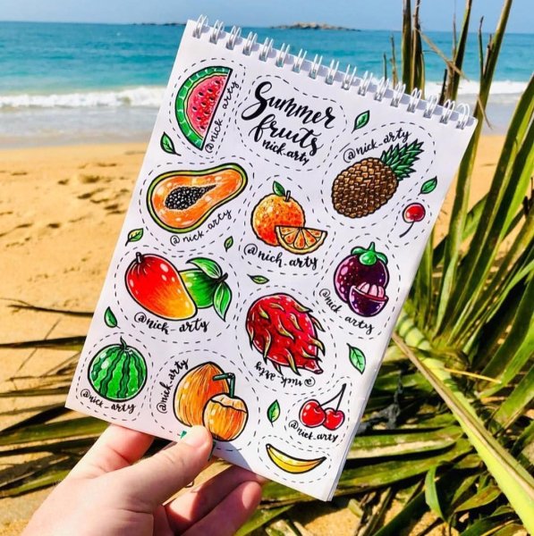 Наклейки для скетчбука