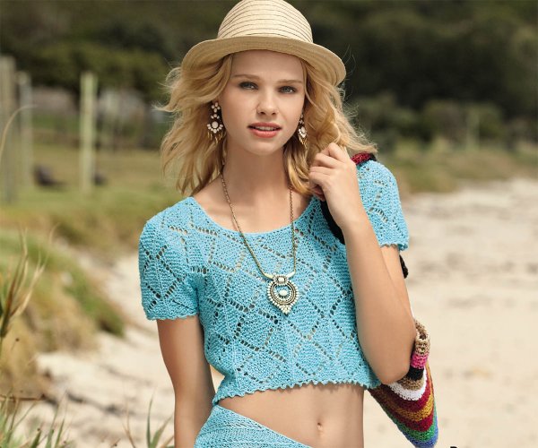 Вязаные летние кофточки