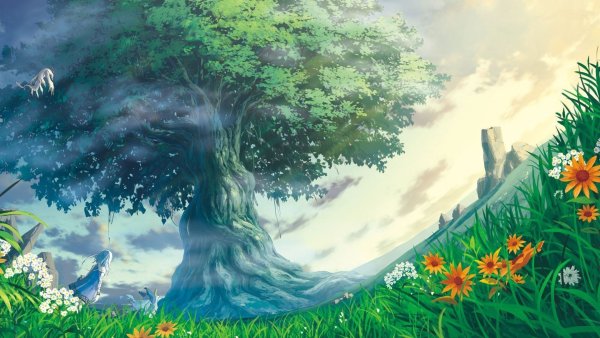 Фэнтези девушки природа лето