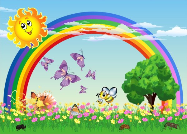 Фоны лето для детского сада