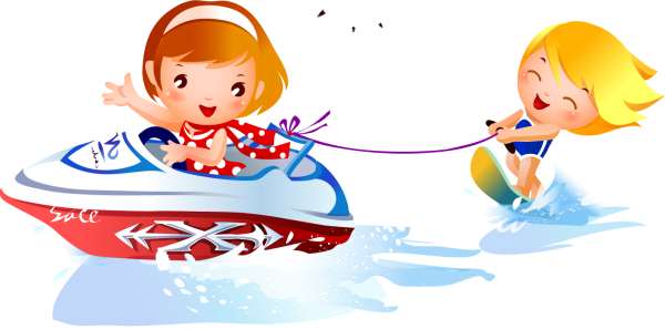 Море для детей на прозрачном фоне