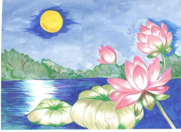 Природа глазами детей рисунки