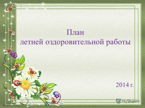 Летний оздоровительный период в детском саду