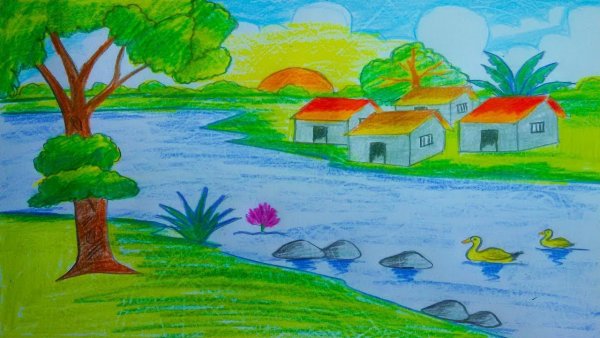 Лето раскраска для детей