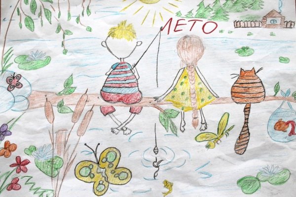 Рисунок на тему лето море