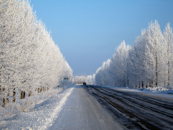 Трасса зима