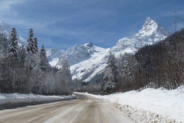 Дорога Теберда Домбай