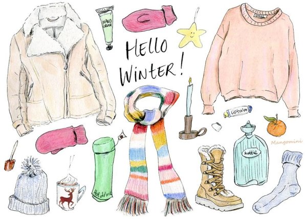 Летний пейзаж цветными карандашами