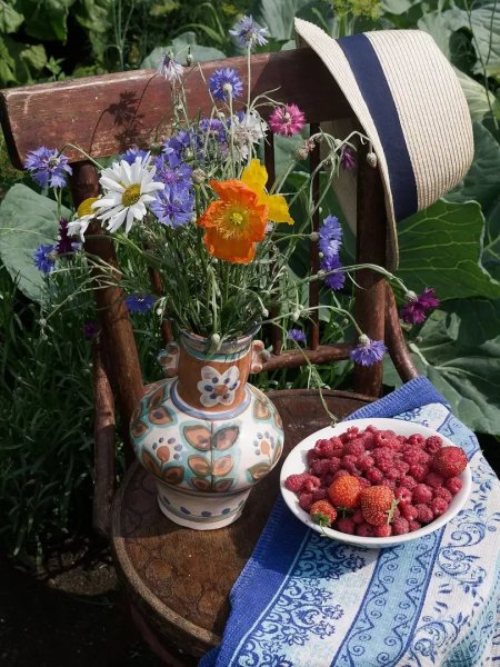 Летние цветы и ягоды