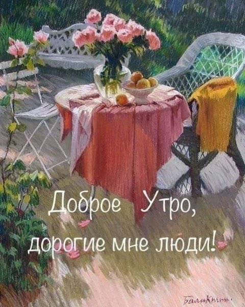 Летнее утро в саду