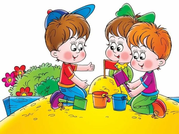 Лето дети играют