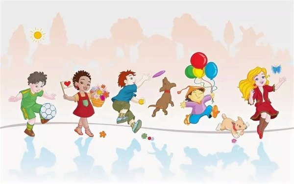 Иллюстрации играющих детей