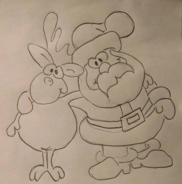 Лицо Деда Мороза