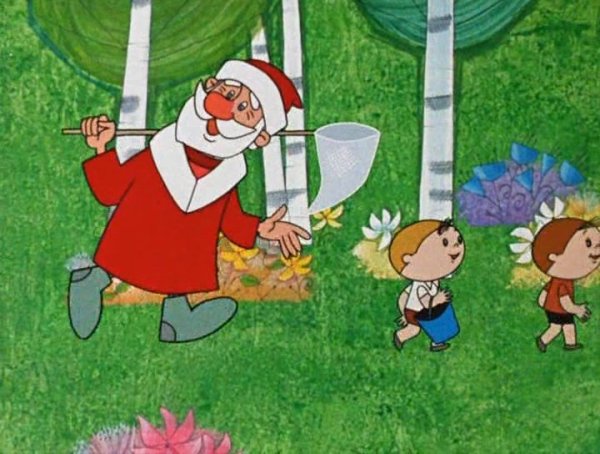 Дед Мороз карандашом