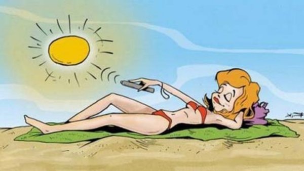 Карикатуры про лето