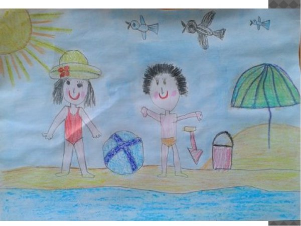 Рисунок на тему Здравствуй лето