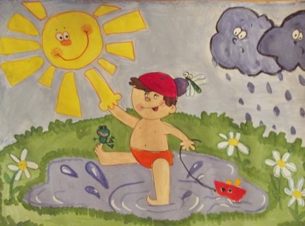 Детские рисунки на летнюю тему