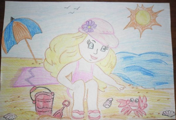 Рисунок лето для детей