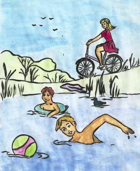 Рисунок по теме летние каникулы