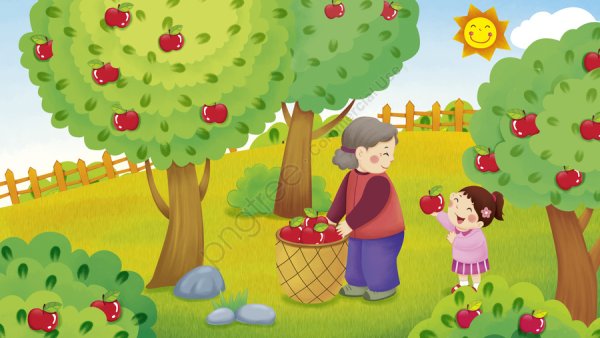 Мультяшный фруктовый сад