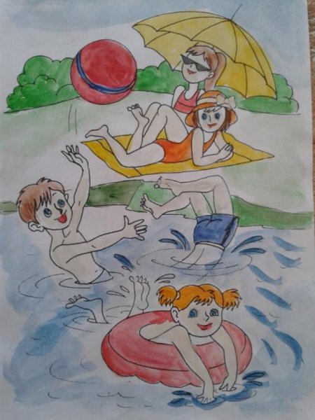 Рисунок лето для детей